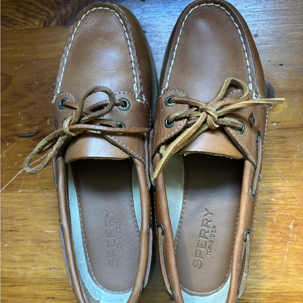 Sperry Men's Brown Leather Boat Shoes